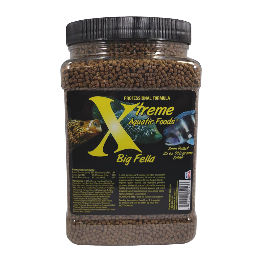Xtreme Big Fella ® – 3mm Slow-Sinking Pellet Fish Food – Free Shipping