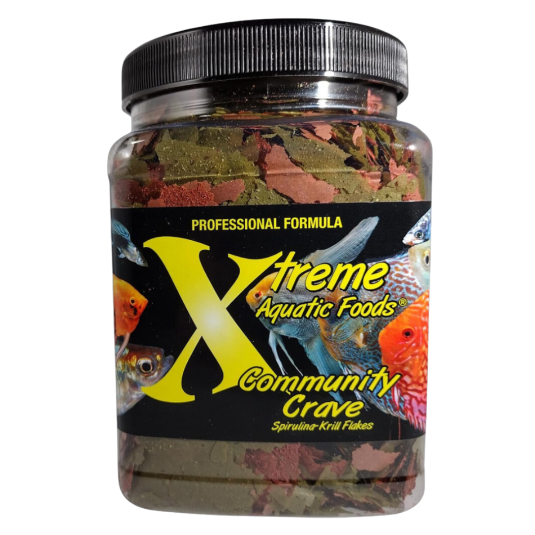 Xtreme Community Crave® – Krill & Spirulina Flakes Fish Food  – Free Shipping